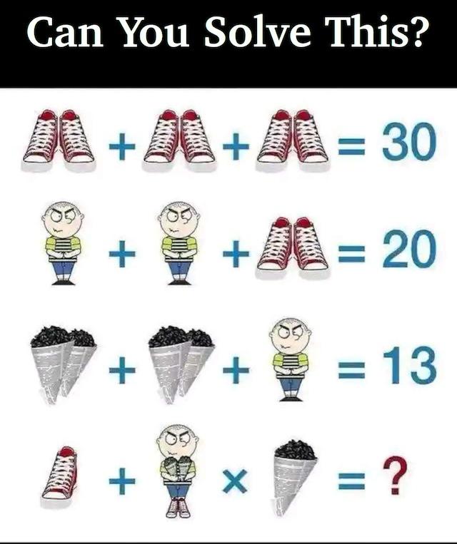 Can you solve this tricky puzzle? Follow the clues carefully and see if you can figure it out!